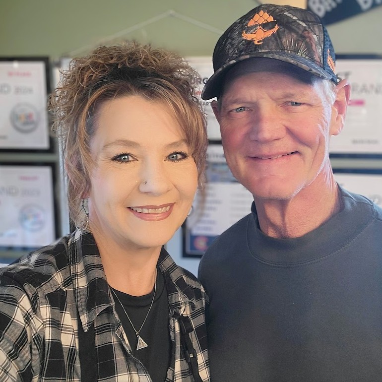 Tonja and Kevin Richards of Colorado Corndog & Burger Company with Best of Grand awards in Fraser, Colorado
